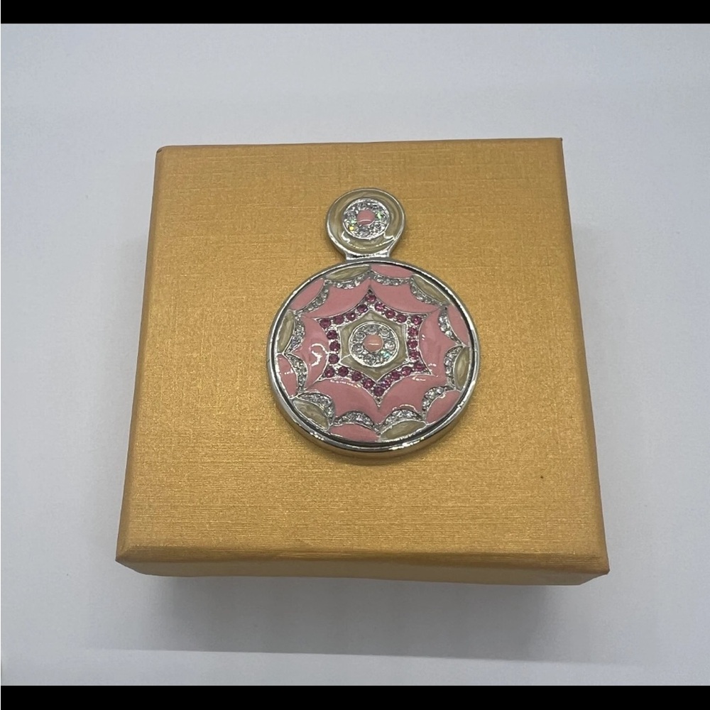 Vintage Mosaic Enamel Small Pocket Mirror